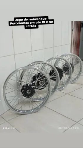 Jogo de Rodas raiadas vc só encontra aqui na JL Motos