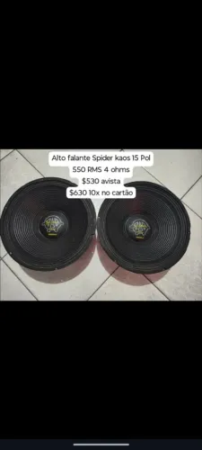 Alto falante Spider kaos 550 15pol