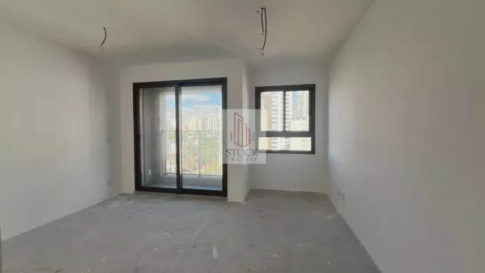 STUDIO À VENDA OU LOCAÇÃO  CAMPO BELO/SP 25m² | Sacada | Imóvel Novo no Contrapiso