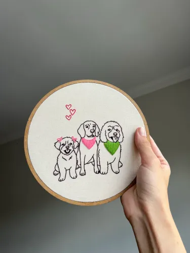 bordado personalizado de foto 20 cm sob encomenda , presente feito à mão e personalizado