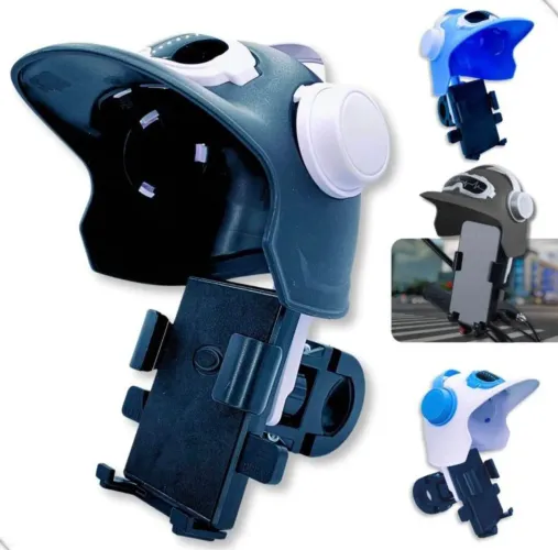 Suporte para celular com proteção chuva e sol