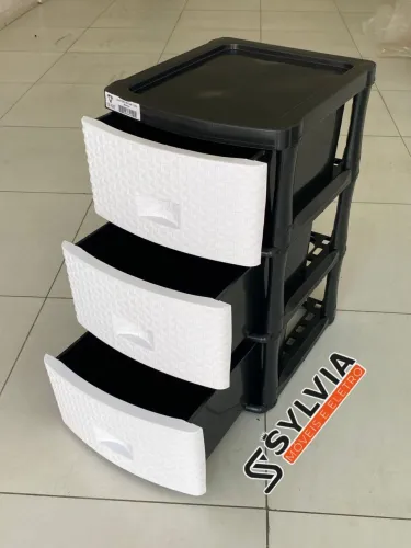 Gaveteiro ratan 3 gavetas