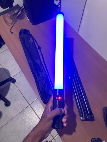Bastão de led com tripé