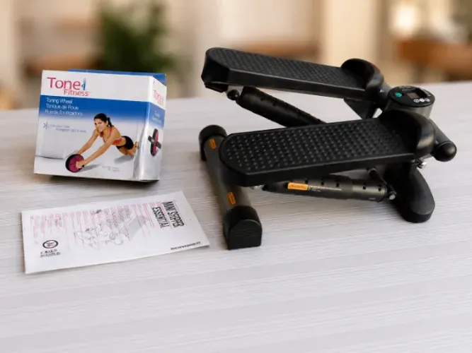 Mini stepper essencial + roda abdominal