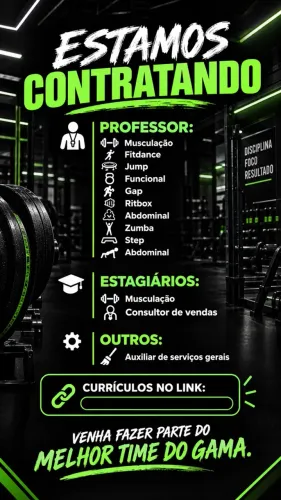Estamos contratando no Gama