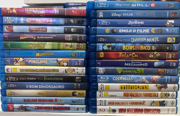 Blurays em desenho