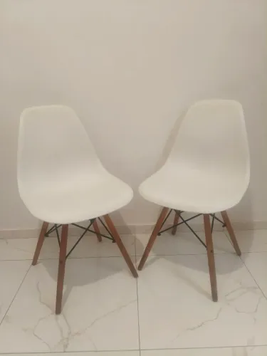 Par de cadeiras Eiffel brancas - ENTREGA GRÁTIS