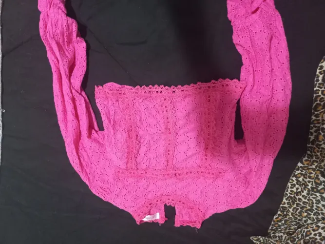 Blusa rosa cambraia