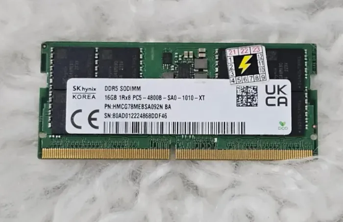 Memoria Ram 16GB Ddr5 4800Mhz Notebook Sk Hynix SODIMM