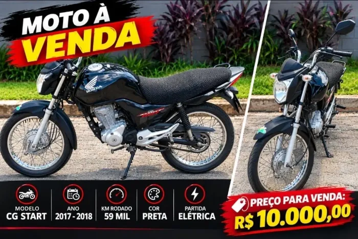 Vendo moto bem conservada