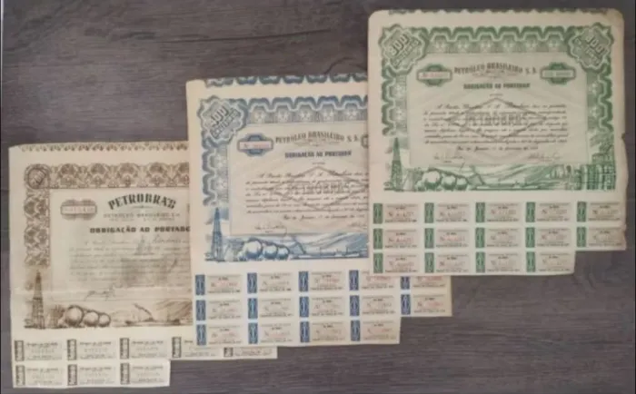 Títulos da Petrobrás antigos