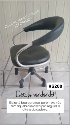  Cadeira de salão REFORMADA 