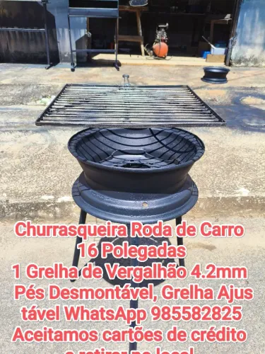 Churrasqueira Roda de Carro 16 Polegadas 