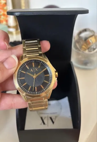Relógio armani ax 1243 dourado