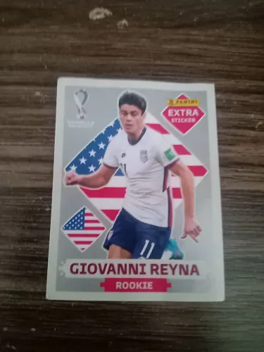 Figurinha copa 2022 Giovanni Reyna prata