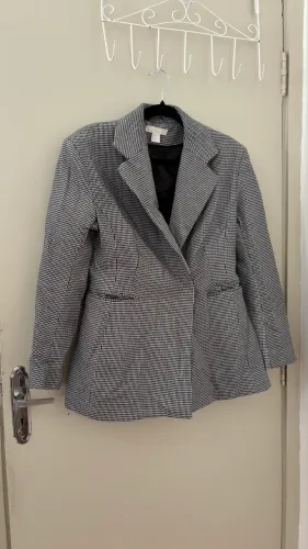 blazer feminino h&m importado pied-de-poule g