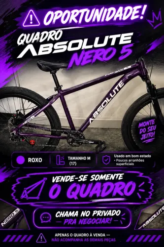 VENDO QUADRO ABSOLUTE NERO 5 ROXO-TAM 17