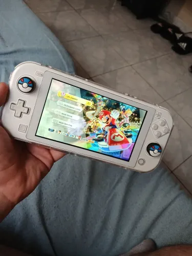 Nintendo Switch Lite Desbloqueado + 128gb (Carcaça Branca)