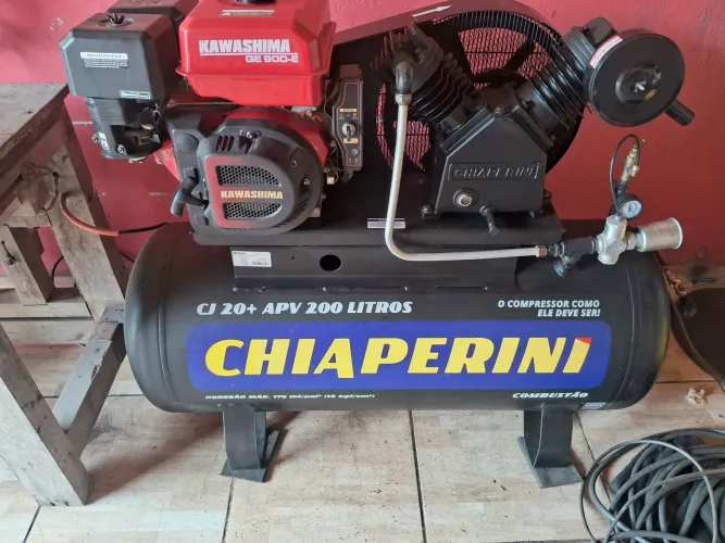 Compressor do grande de 200 litros a combustão