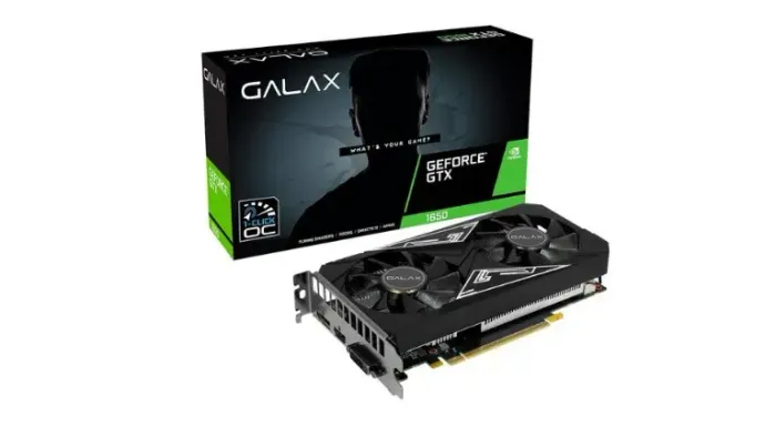 GTX1650 Placa de Vídeo Gamer GALAX EX Plus (1-Click OC) GeForce GTX1650 4GB DDR6 128Bits -