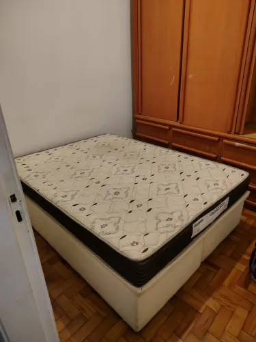 Cama Box Baú + Colchão Ortobom novinho