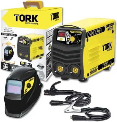 Maquina de solda inversora 180 amperes TORK