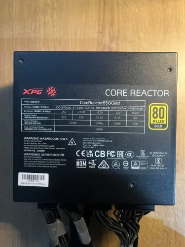 FONTE 850W XPG CORE REACTOR FULL MODULAR 80 PLUS GOLD - PARCELO