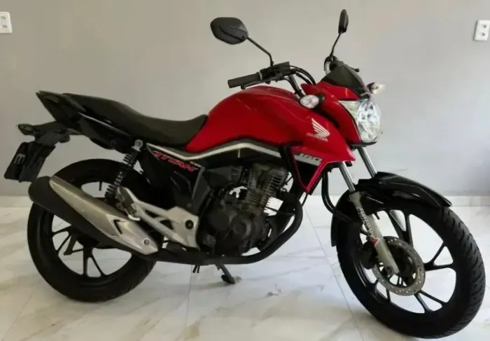 TITAN 160 2021 VERMELHA $13800 FINANCIA 100% LINDOMAR MOTOS
