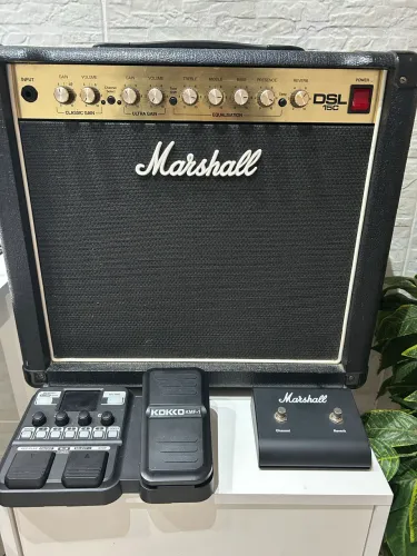 Marshall dsl15c com footswich reverb é pedaleira kokko