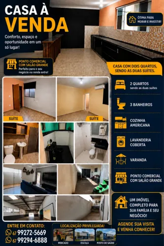 CASA A VENDA EM CAMPO GRANDE, MS.