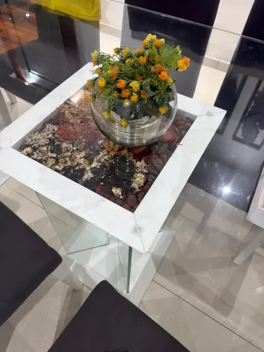 Mesa de vidro 12 lugares