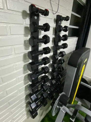 Vendo kit de halteres emborrachado novo