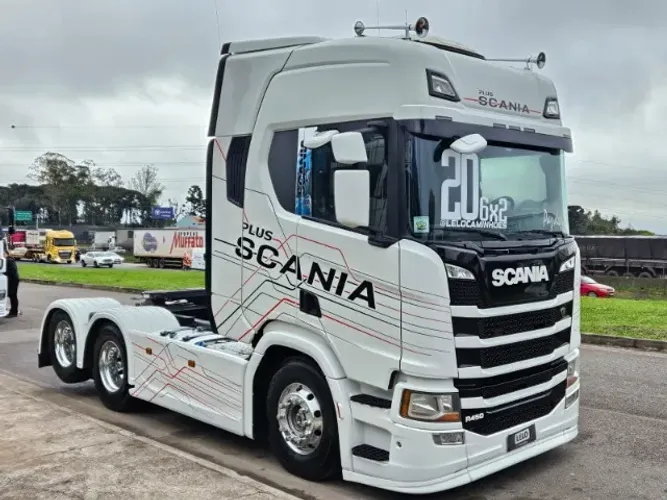 Scania R450 6x2 Highline Ano 2020 Teto Alto multimídia Automático Retarder
