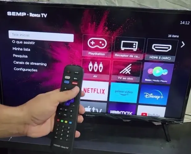 Tv semp roku 32 polegadas