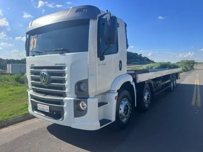 VW 24.250 -BI-TRUCK 8X2 PLATAFORMA GUINCHO -ANO 2011