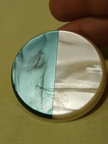 Antigo e lindo botão meia lua do Encantado 4,5