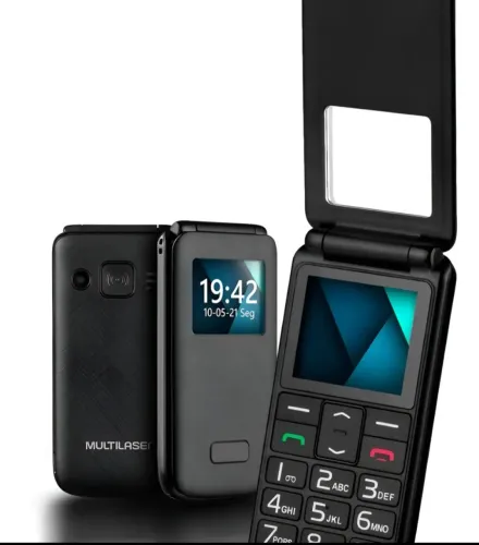 Celular Multilaser flip novo para idosos 