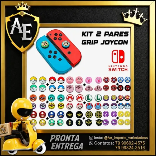 Pares de Grip para Nintendo do Switch