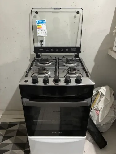 Fogão Continental 4 Bocas FC4IB - Mesa Inox e Forno
