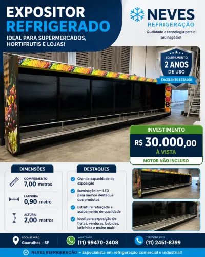 Geladeira para mercado resfriados