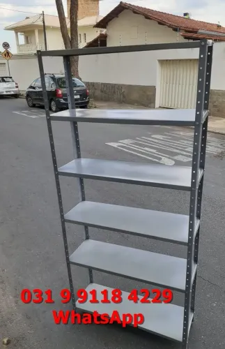 Nova! Entregue na Sua Porta e Frete Grátis BH - Estante Prateleira de Aço