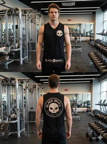 Camisa Regata Black Skull 