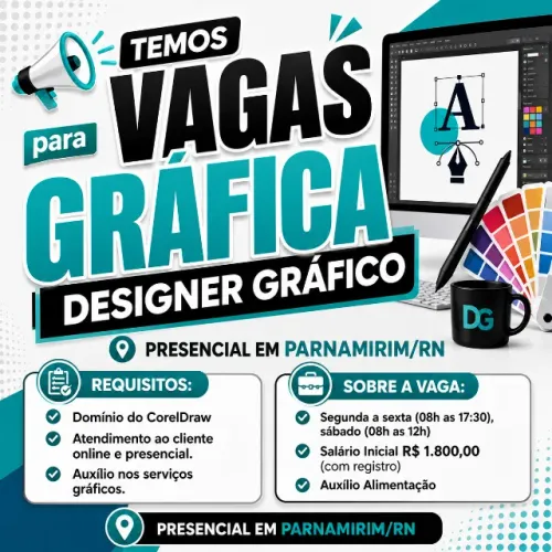 Vaga de Designer Gráfico em Parnamirim