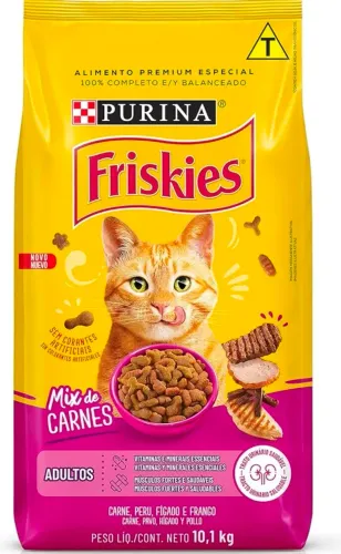 Ração Friskies Mix Carne 10Kg