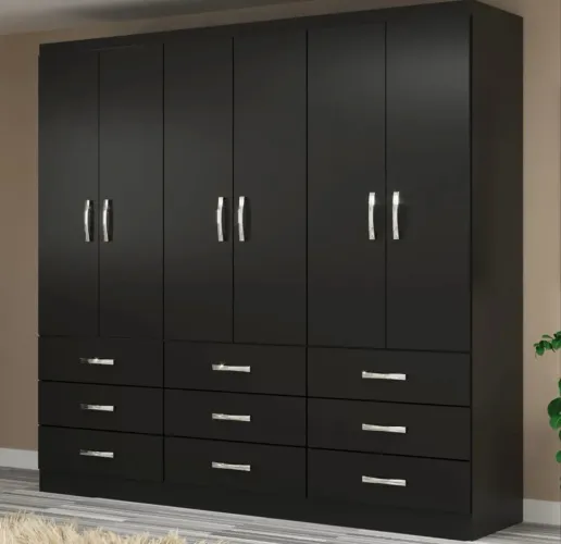 580,00 PROMOÇÃO- guarda roupa Bergamo / 9 gavetas 6 portas - direto de fábrica