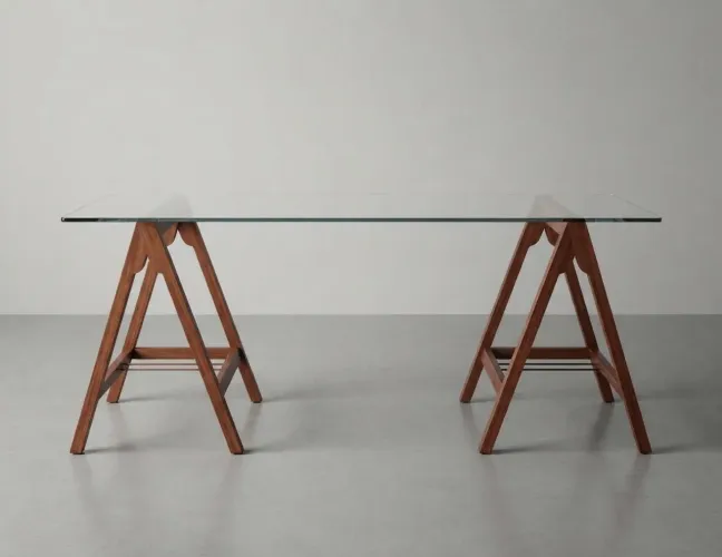 mesa tampo de vidro