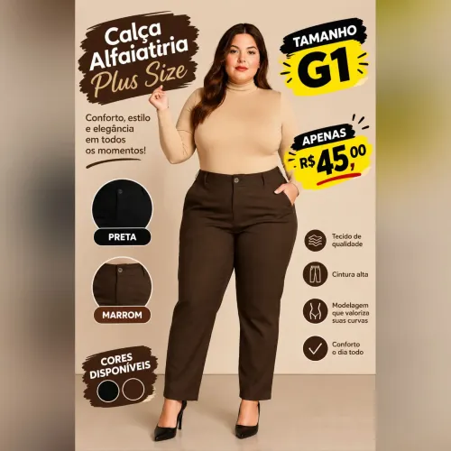 Calça alfaiataria Tam G1 ( Aceito Cartão )
