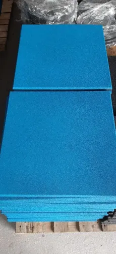 Piso de borracha para Academia e Playground verde, azul ou terracota.