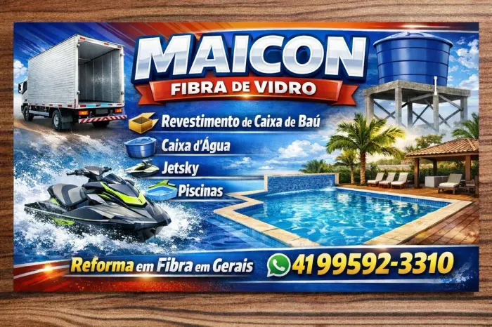 Reforma em Fibra de Vidro | Piscina, Caixa d?Água, Jetski e Baú de Caminhão?