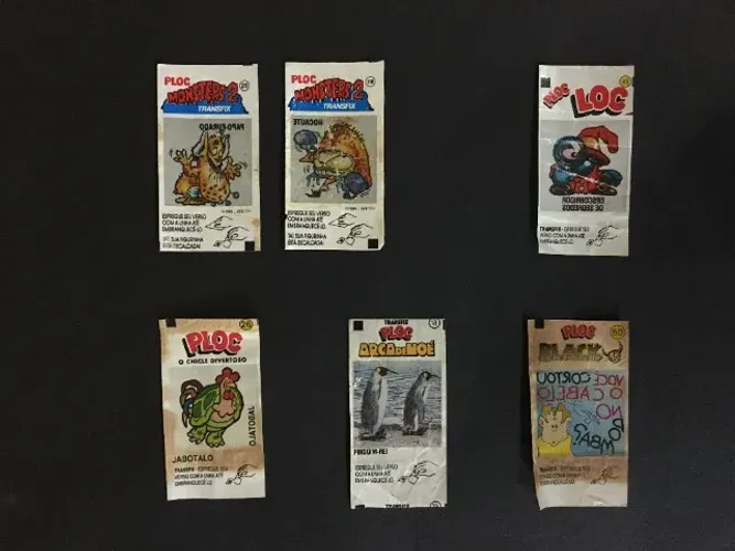 Lote com 6 Figurinhas Transfix Ploc (Monsters 2, Loc, Divertoso, Arca de Noé e Black)